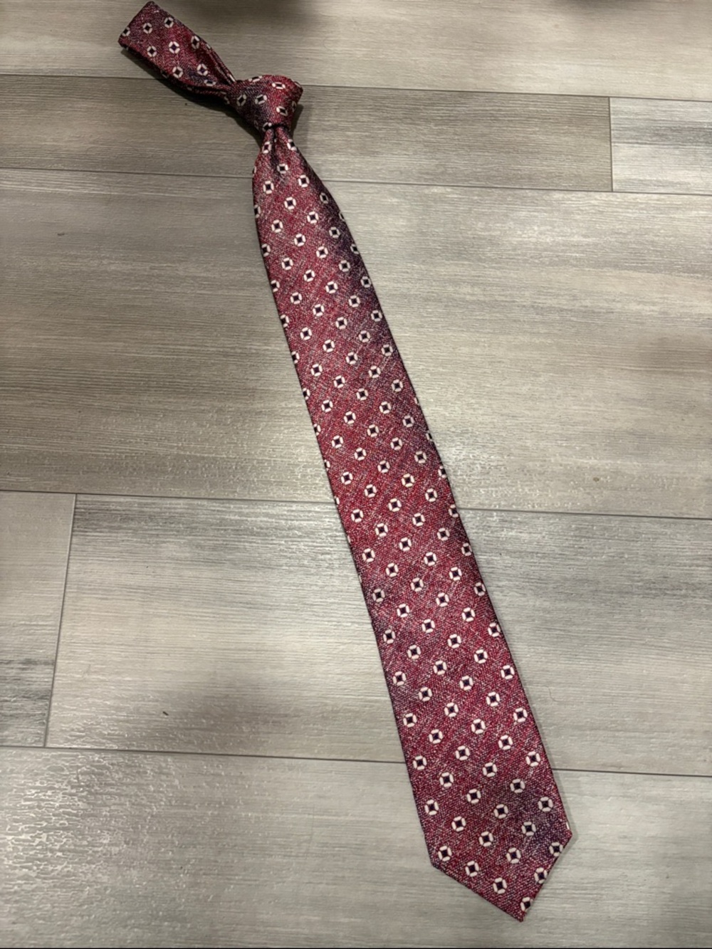 Suitsupply Light Red Micro-Pattern Tie
